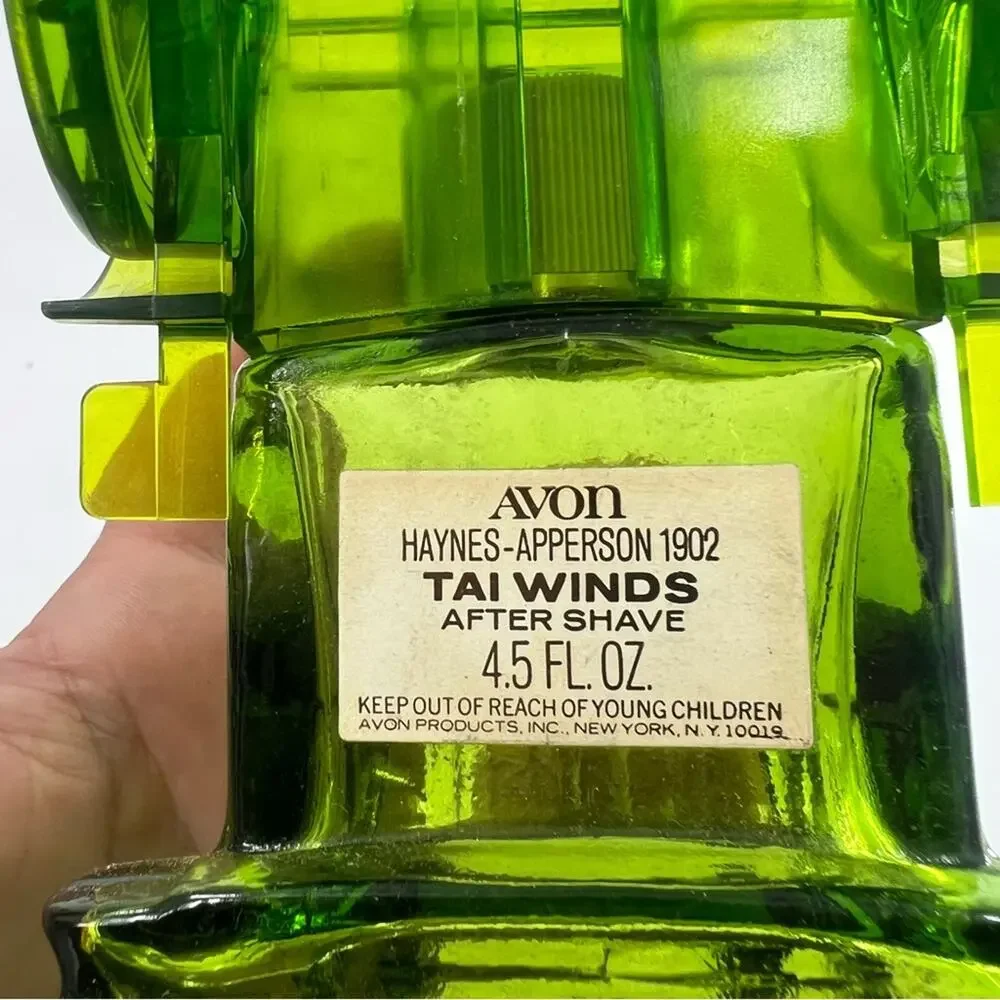 Avon Haynes-Apperson 1902 Blend After Shave Bottle 4.5 fl oz Green Car Empty